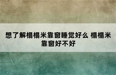 想了解榻榻米靠窗睡觉好么 榻榻米靠窗好不好